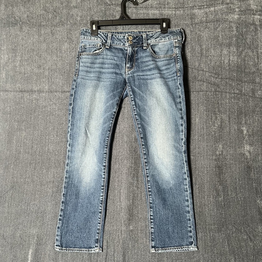 American Eagle Artist Jeans Womens 6 Regular Blue Flare Bootcut Stretch